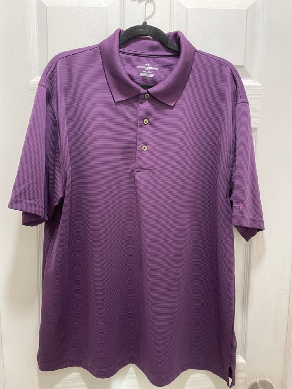 Grand Slam Men’s Purple Polo Shirt with Button Placket